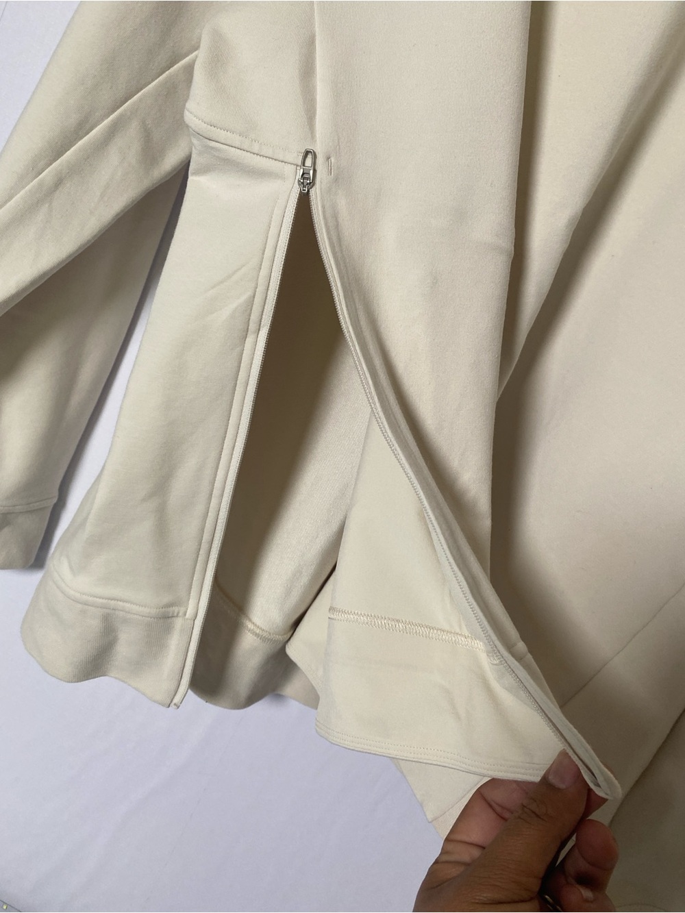 Lululemon City Sweat Jersey Sweatshirt Neutrals Cream Men's XXL - Picture 3 of 8